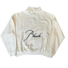 Load image into Gallery viewer, RHUDE Logo Embroidered Half Zip Jumper Sweatshirt Pre-Owned Large
