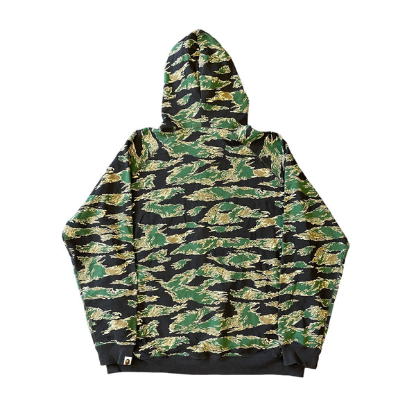 New A BATHING APE BAPE Tiger Camouflage Full Zip Hoodie Jacket Green