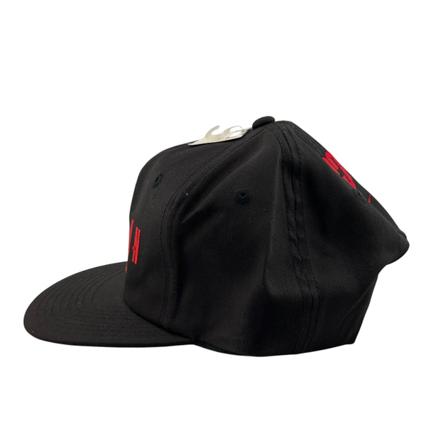 Vintage NIKE Air Jordan Jumpman Spell Out Snapback Hat 90s Black W/ Tag