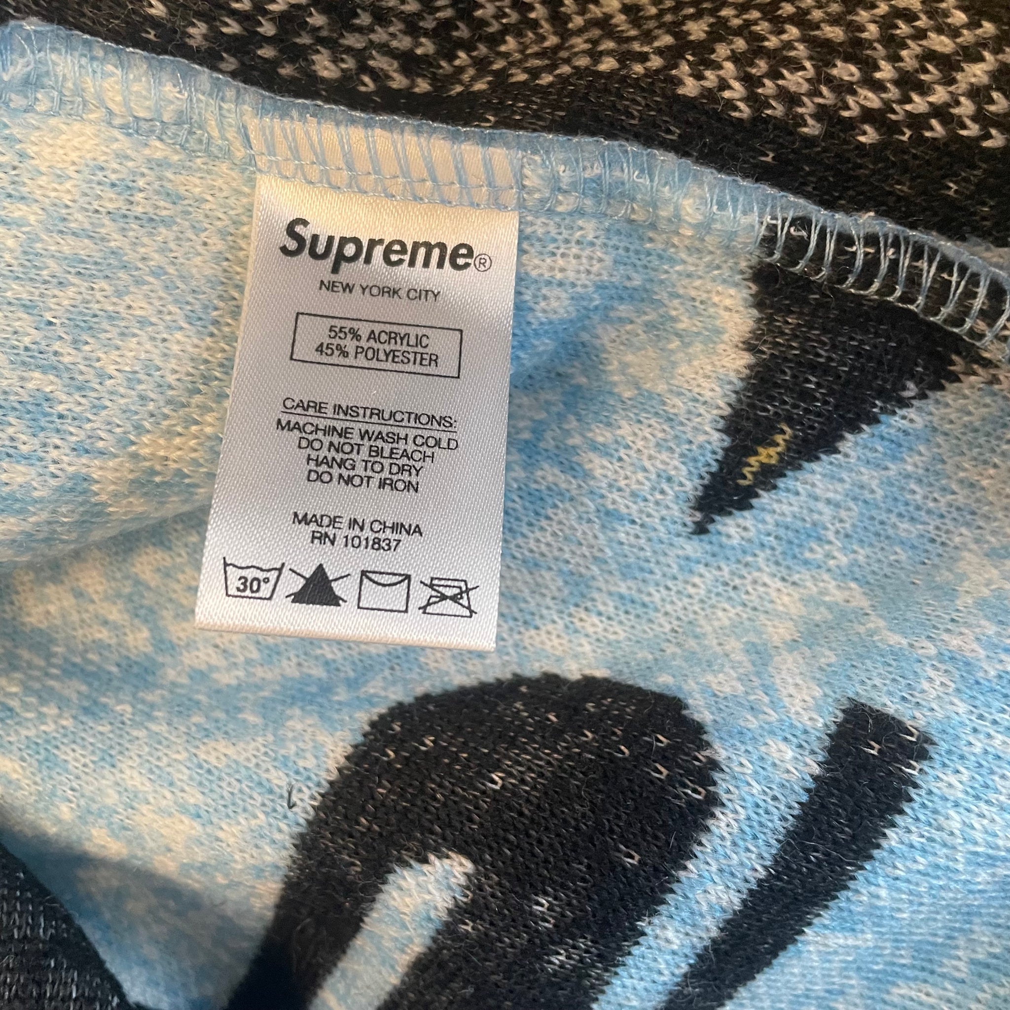 SUPREME Penguins Hooded Fleece Jacket FW20 Blue XL – Reset Web Store