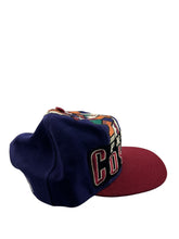 Load image into Gallery viewer, Vintage THE GAME Phoenix Coyotes Big Kachina Logo Snapback Hat 90s Purple Burgundy
