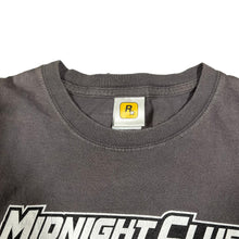 Load image into Gallery viewer, Vintage ROCKSTAR GAMES Midnight Club Los Angeles Video Game Promo T Shirt 2000s Gray L
