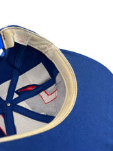Load image into Gallery viewer, Vintage THE GAME Texas Rangers Big Logo Snapback Hat 90s Blue
