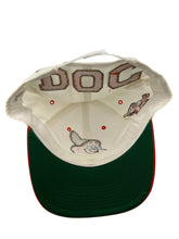 Load image into Gallery viewer, Vintage DISNEY Doc Snow White And The Seven Dwarfs Blockhead Snapback Hat 90s White Red
