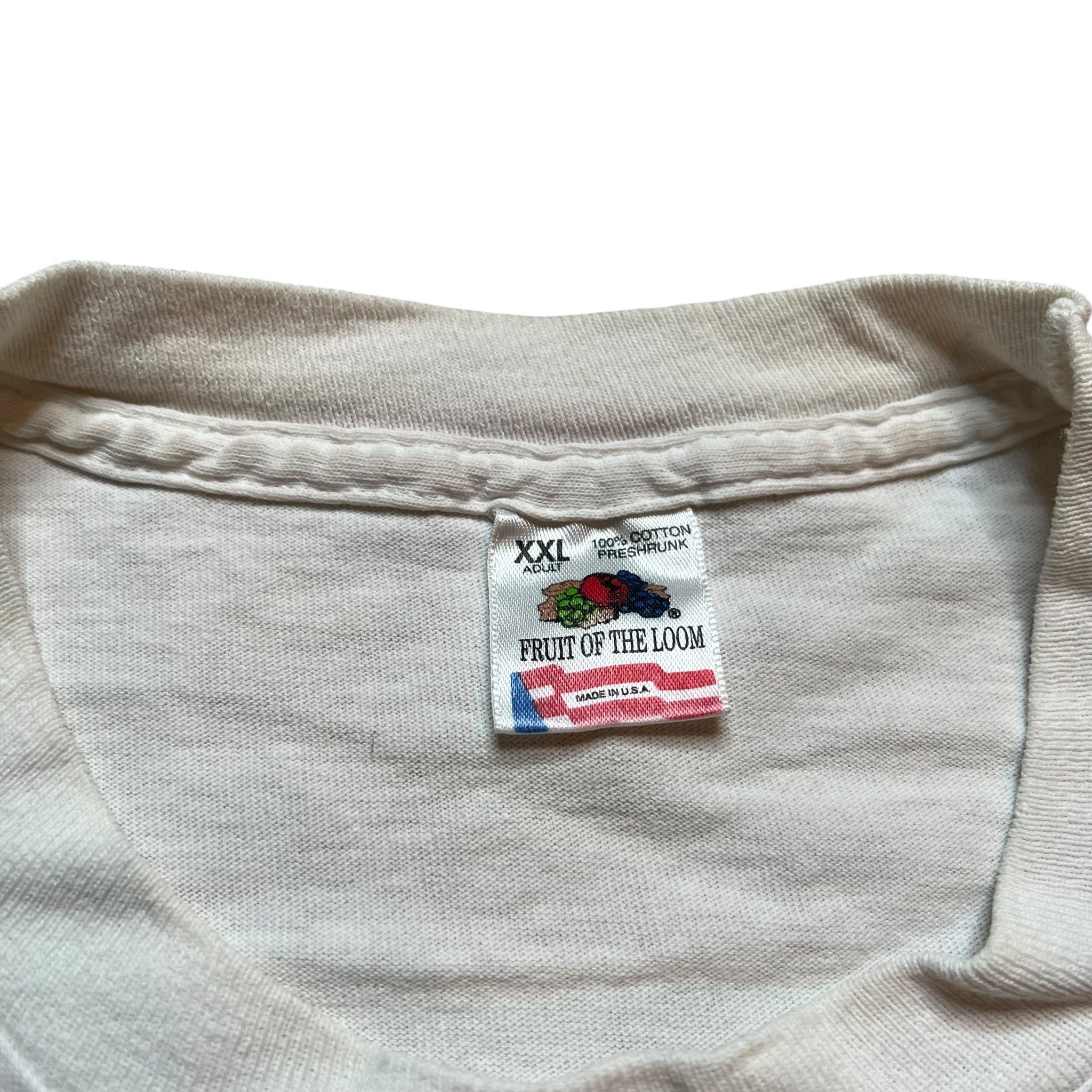 Vintage BROCKUM Therapy? 1993 Tour T Shirt 90s Rock Band White 2XL