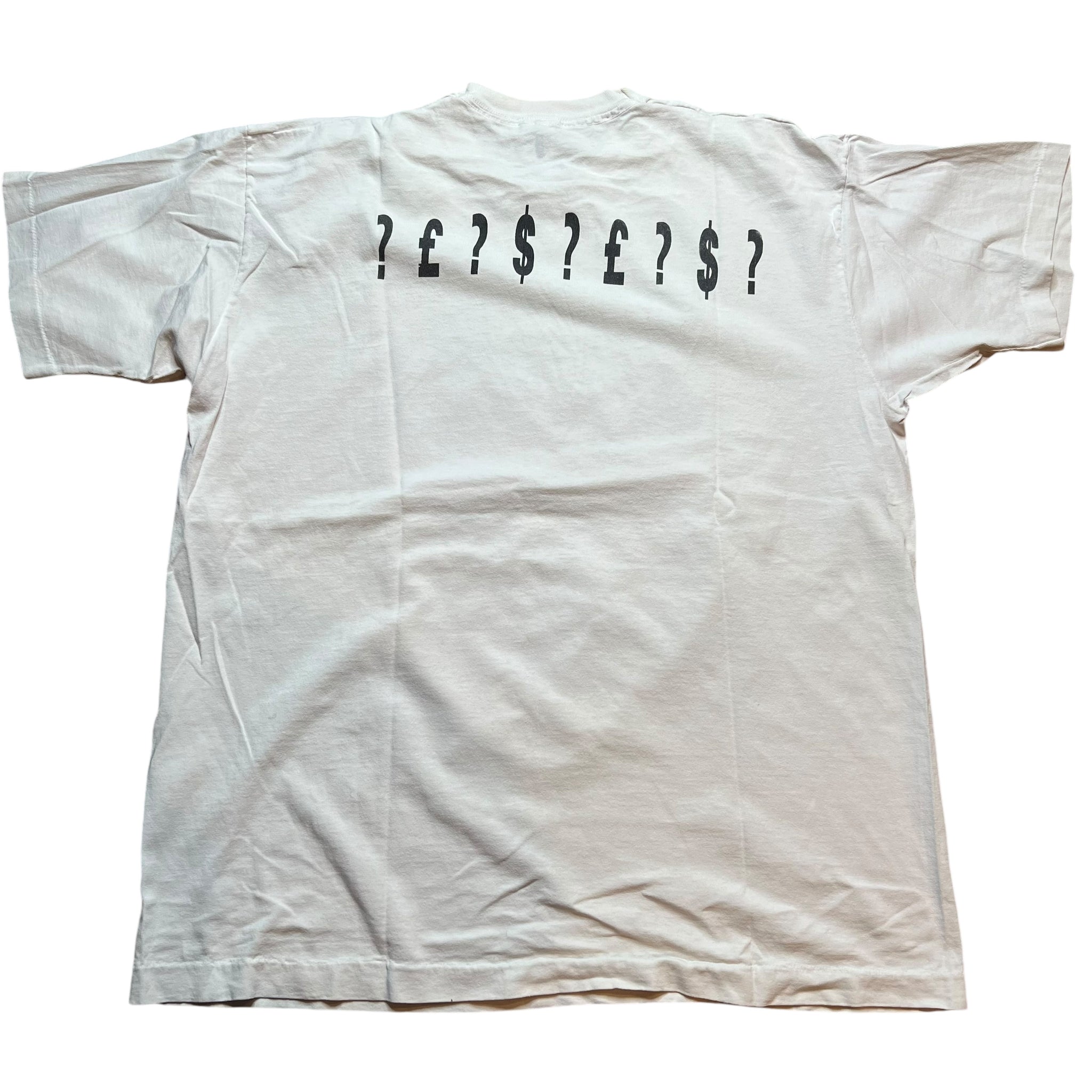 Vintage BROCKUM Therapy? 1993 Tour T Shirt 90s Rock Band White 2XL