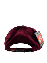 Load image into Gallery viewer, Vintage NIKE University of Massachusetts UMass Two Tone Strapback Hat 90s White Burgundy NWT
