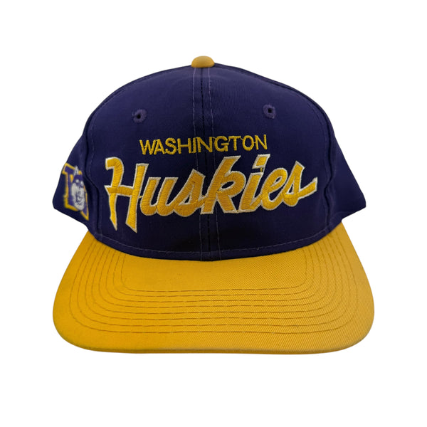 Vintage Sports Specialties Washington Huskies Script Purple 90s Snapback Hat