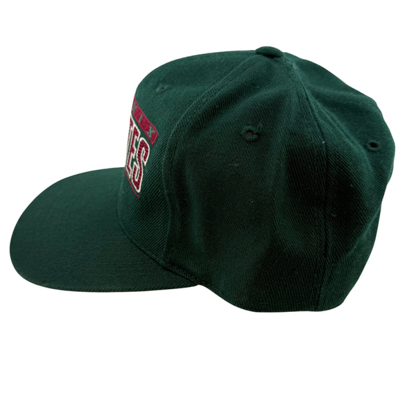 Vintage SPORTS SPECIALTIES Phoenix Coyotes NHL Shield Logo Snapback Hat 90s Green