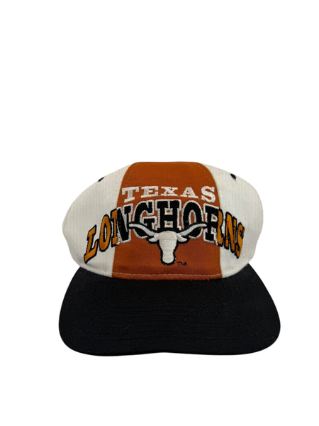 Vintage STARTER Texas Longhorns Tri-Power Color Block Snapback Hat 90s Multicolor NWT