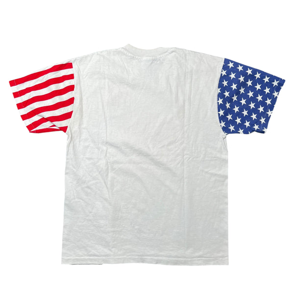 Vintage LA SPORTSWEAR Let's Veto This Bill, Bill Clinton 1996 T Shirt 90s White L