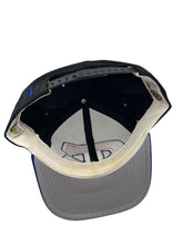 Load image into Gallery viewer, Vintage #1 APPAREL Montreal Canadiens Big Logo Snapback Hat 90s Black Blue
