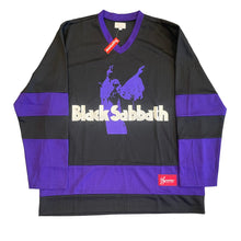 Load image into Gallery viewer, SUPREME x Black Sabbath Hockey Jersey Ozzy Black/Purple NWT XL
