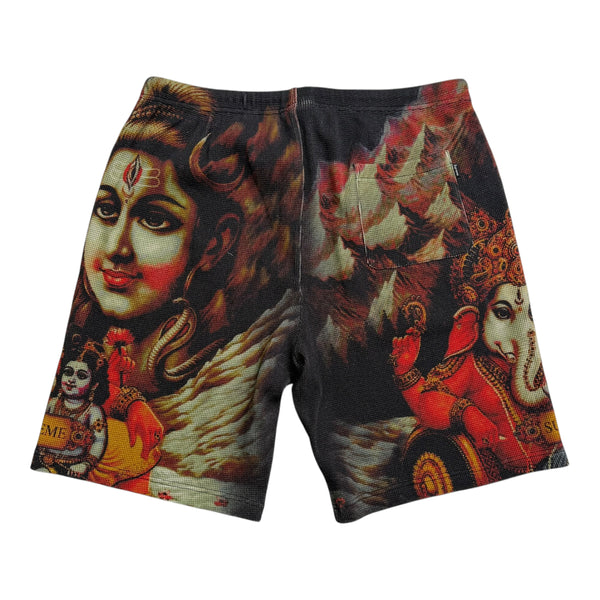 New Supreme Ganesh Waffle Short Multicolor Size Large