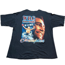 Load image into Gallery viewer, Vintage Oscar De La Hoya WBC Welterweight Champion Rap T Shirt 90s Black XL
