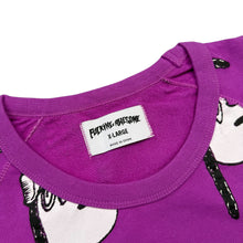 Load image into Gallery viewer, New Fucking Awesome Acid Snoopy All-Over Print Crewneck Purple Size X-Large
