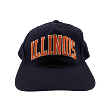 Load image into Gallery viewer, Vintage STARTER Illinois Fighting Illini Snapback Hat 90s Wool Blue
