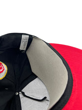 Load image into Gallery viewer, Vintage UNIVERSAL STUDIOS McDonald’s Jurassic Park Team 1993 Snapback Hat 90s Black Red

