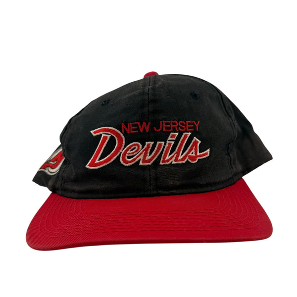 Vintage Sports Specialties New Jersey Devils Two Tone Black 90s Snapback Hat