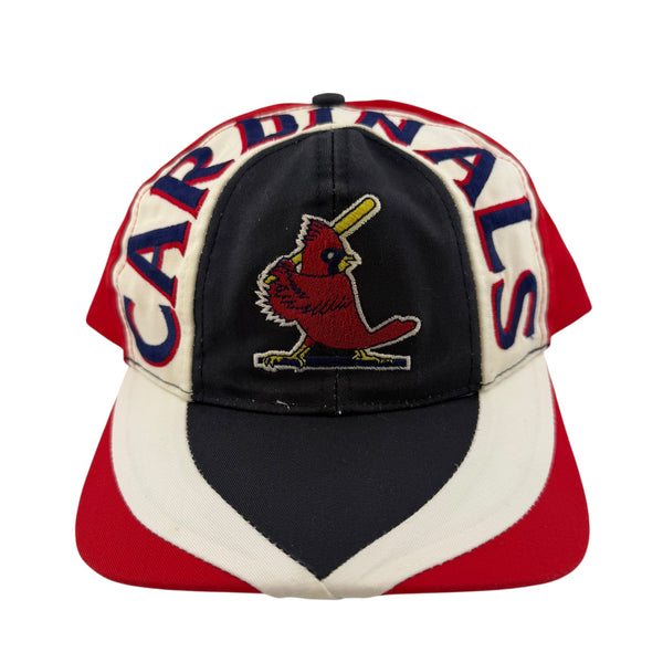 Vintage TWINS ENTERPRISE St. Louis Cardinals Big Logo Color Block Snapback Hat 90s