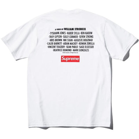 New Supreme Play Dead Tee White Sz L