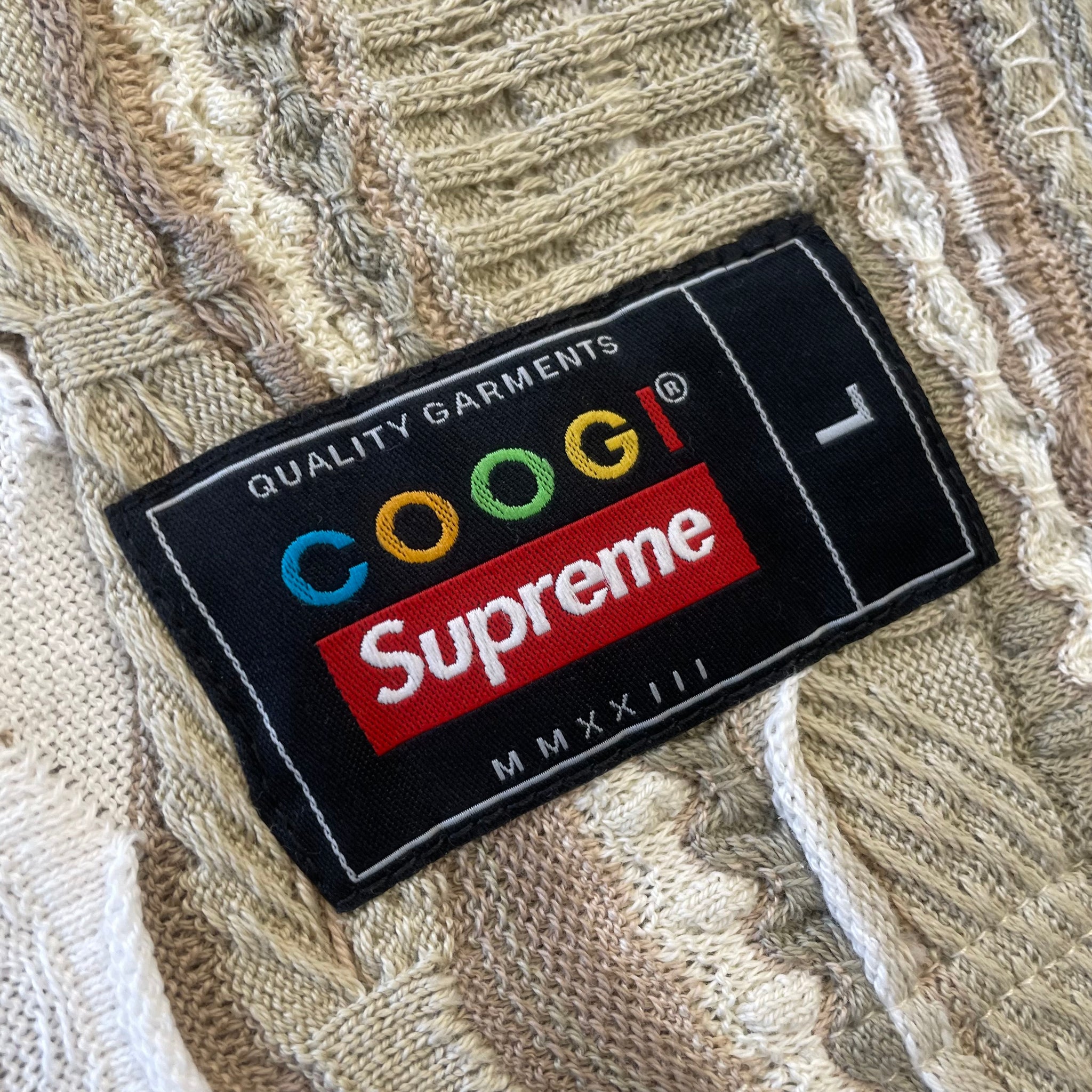 SUPREME x COOGI Basketball Jersey Tan NWT L – Reset Web Store