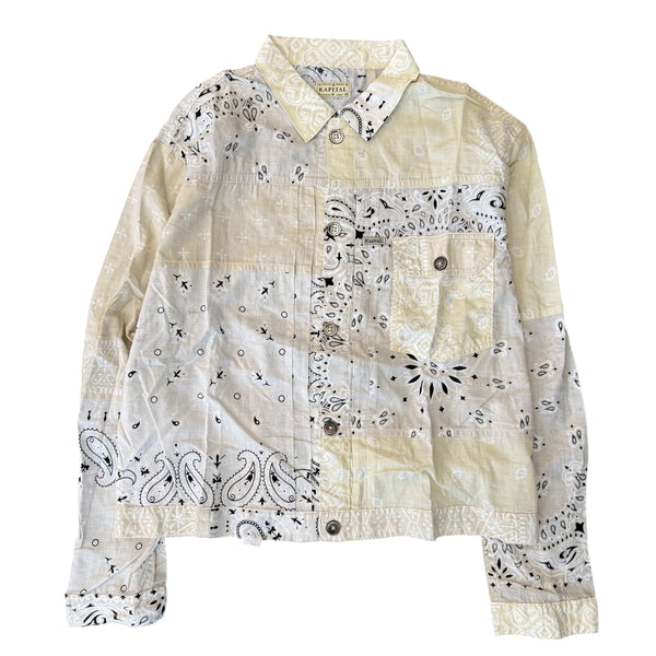 Kapital Patchwork Bandana 1st Jacket White Sz 5