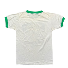 Load image into Gallery viewer, Vintage SCREEN STARS Boston Celtics Sweet Sixteen For The Green Machine 1986 NBA Champs Caricature Ringer T Shirt 80s White M
