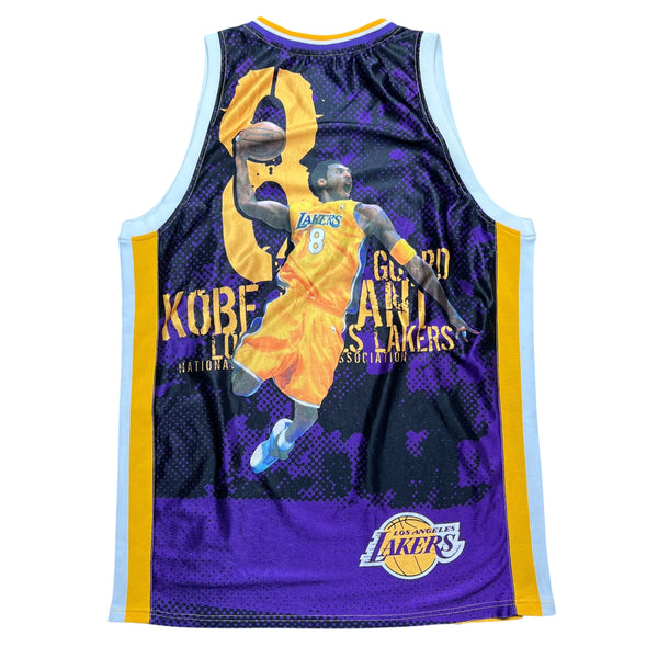 Vintage MAJESTIC Kobe Bryant Los Angeles Lakers Graphic Basketball Jersey 2000s Yellow