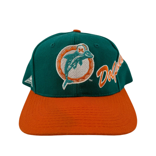 Vintage APEX ONE Miami Dolphins Snapback Hat 90s Multicolor