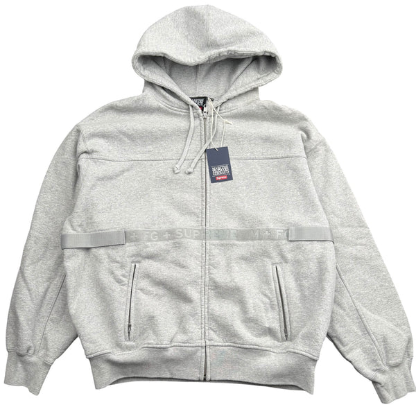 NEW Supreme Marithé + François Girbaud Zip Up Hooded Sweatshirt Grey Medium