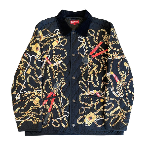 SUPREME Chains Quilted Jacket FW20 Pre-Owned XL