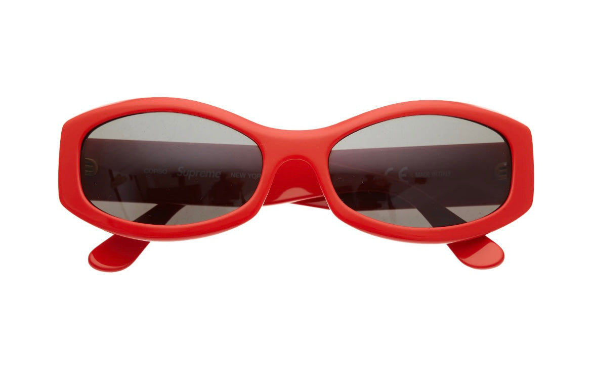 New Supreme Corso Sunglasses Red SS23 W Case – Reset Web Store 