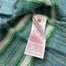 Load image into Gallery viewer, New Marni Iconic Brushed Striped Cardigan Turquoise Size 54
