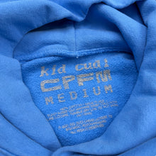 Load image into Gallery viewer, New Kid Cudi CPFM For MOTM III Life Goes By Hoodie Blue Size Medium
