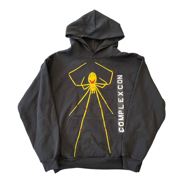 Cactus Plant Flea Market CPFM x Complexcon Smiley Spider Hoodie Black