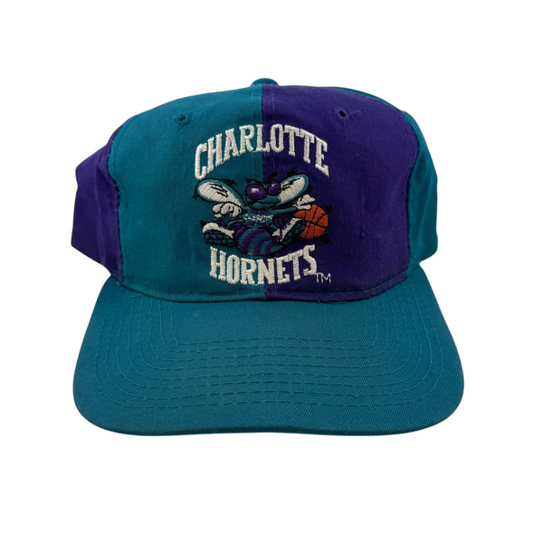Vintage STARTER Charlotte Hornets The Classic Snapback Hat 90s Multicolor