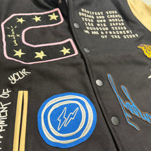 Load image into Gallery viewer, New Travis Scott Cactus Jack For Fragment Manifest Letterman Jacket Brown/Cream Size Large
