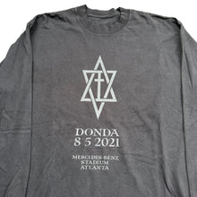 Load image into Gallery viewer, 2021 Yeezy DONDA 8/5/2021 Atlanta L/S Shirt Black

