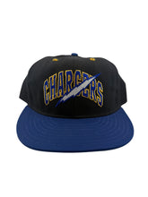 Load image into Gallery viewer, Vintage ANNCO San Diego Chargers Fitted Hat 90s Black Blue Size 7 1/4
