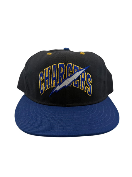 Vintage ANNCO San Diego Chargers Fitted Hat 90s Black Blue Size 7 1/4