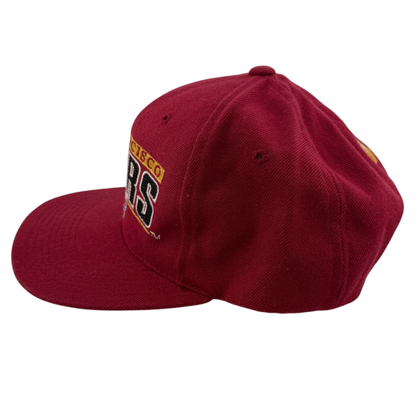 Vintage SPORTS SPECIALTIES San Francisco 49ers NFL Pro Line Shield Snapback Hat 90s Red