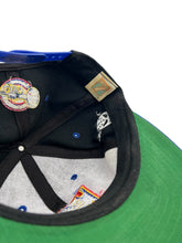 Load image into Gallery viewer, Vintage LOGO 7 St. Louis Blues Goalie Mask Logo Snapback Hat 90s Black Blue
