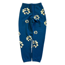Load image into Gallery viewer, New Denim Tears Teal Blue Cotton Wreath Sweatpants Size Medium
