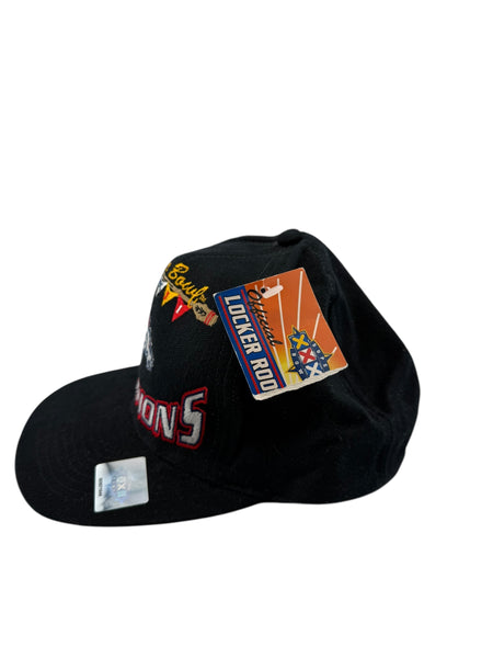 Vintage LOGO ATHLETIC Denver Broncos Super Bowl 32 Champions 1998 Snapback Hat 90s Black NWT