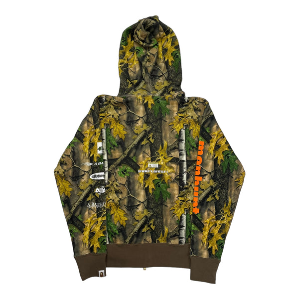 New A BATHING APE® FOREST CAMO WIDE FULL ZIP HOODIE S