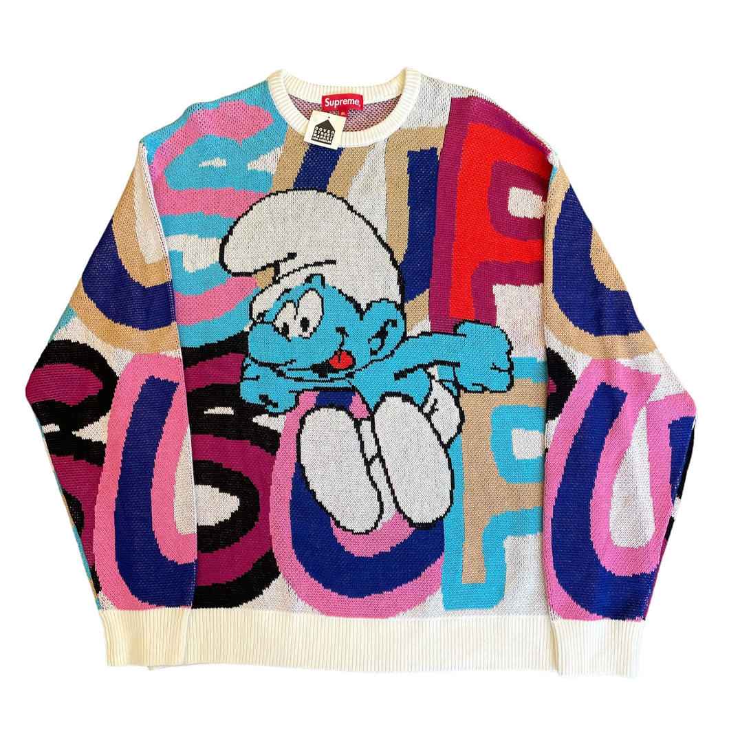 SUPREME Smurfs Sweater NWT XL