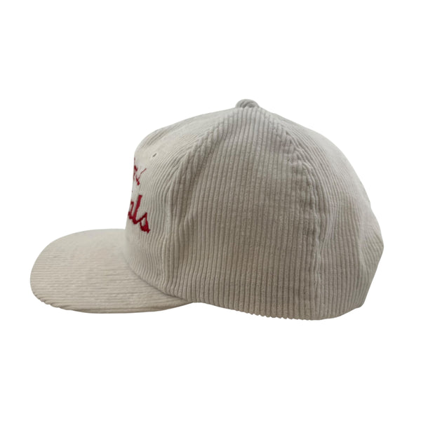 Vintage TWINS St. Louis Cardinals Corduroy Snapback Hat 80s 90s White