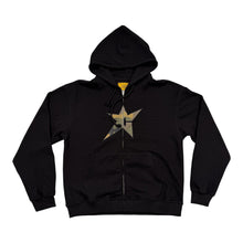 Load image into Gallery viewer, New Carpet Company C-Star Thermal Zip Hoodie Black Size Medium 
