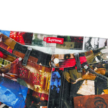 Load image into Gallery viewer, Supreme Nas and DMX Collage Double Knee Denim Painter Pant Sz 32
